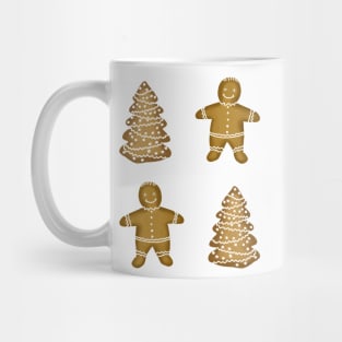 Gingerbread boys and trees Mug